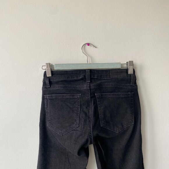 Lowrise Sloane Flare Black Paige Jeans - Picture 7 of 7